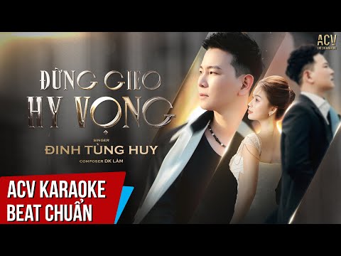 ACV Karaoke | Đừng Gieo Hy Vọng - Đinh Tùng Huy | Beat Tone Nam Chuẩn