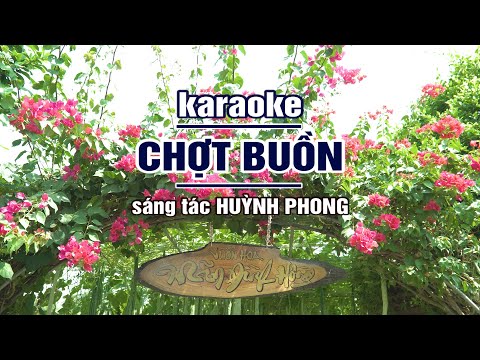 Karaoke Chợt Buồn - Tone Nam // Sáng tác : Huỳnh Phong