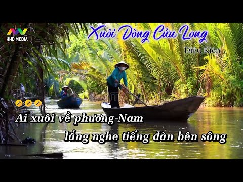 Karaoke Xuôi Dòng Cửu Long (VisconC Remix) - Diệu Kiên | Beat Bè