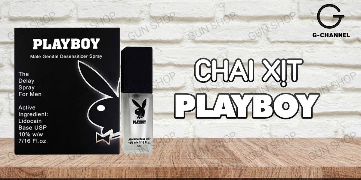 Chai xịt Playboy chống xuất tinh sớm duy trì phong độ cho nam giới