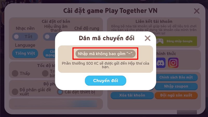 Nhập Full Code Play Together MỚI NHẤT hôm nay nhận quà khủng 2022